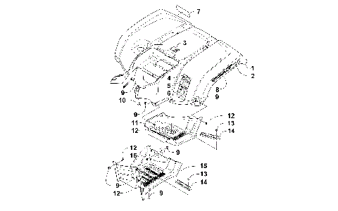 REAR BODY PANEL AND FOOTWELL ASSEMBLIES [300195]