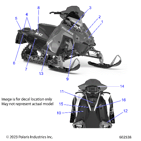 BODY, DECAL, BLACK SIDE PANEL W/ GRAY ACCENT - S24TDP6RS (602538)