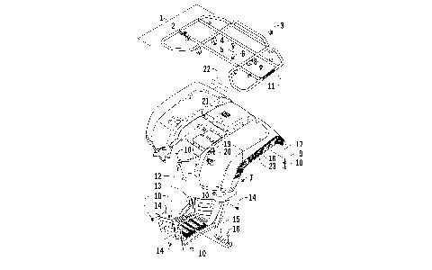 REAR RACK, BODY PANEL, AND FOOTWELL ASSEMBLIES [100338]