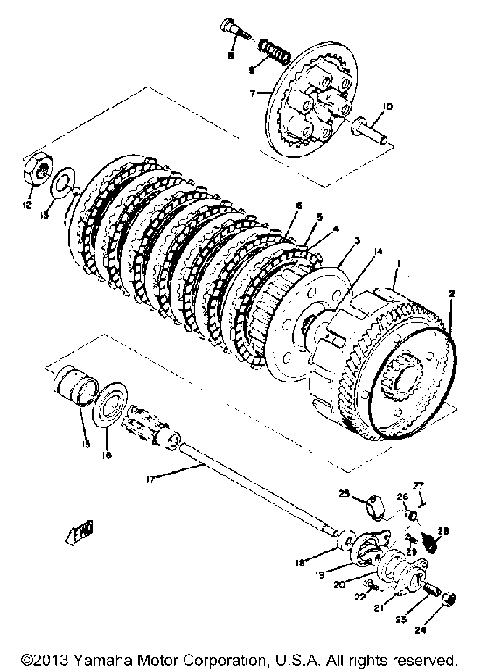 1974 Yamaha RD350A/RD350/RD350B Motorcycles Parts Finder Diagrams