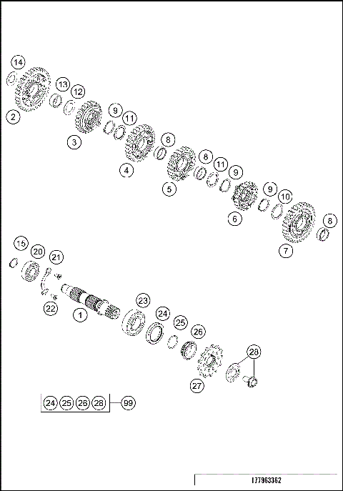 TRANSMISSION II - COUNTERSHAFT