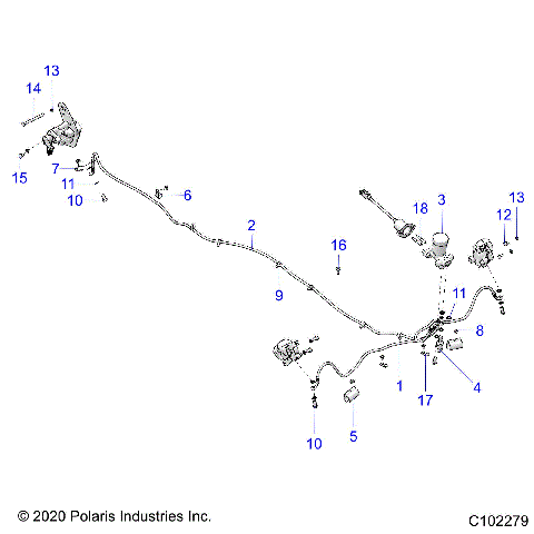BRAKES, BRAKE LINES AND MASTER CYLINDER - A21HAB15A2/B2 (C102279)