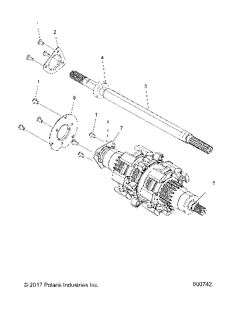 DRIVE TRAIN, JACKSHAFT and DRIVESHAFT - S18EFT8P ALL OPTIONS (600742)