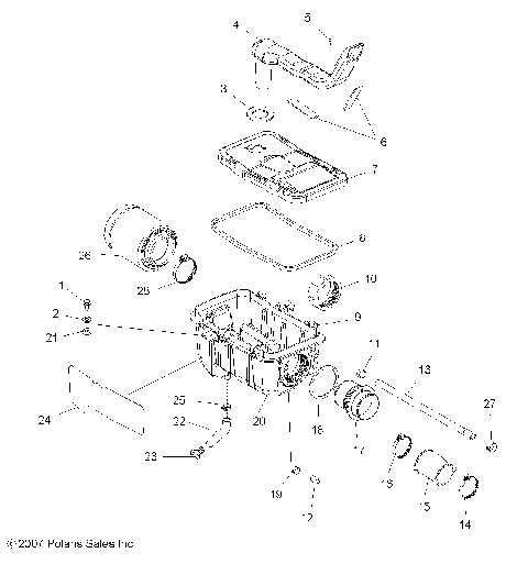 ENGINE, AIR INTAKE SYSTEM - A08CA32AA (49ATVAIRBOX08BOSS)