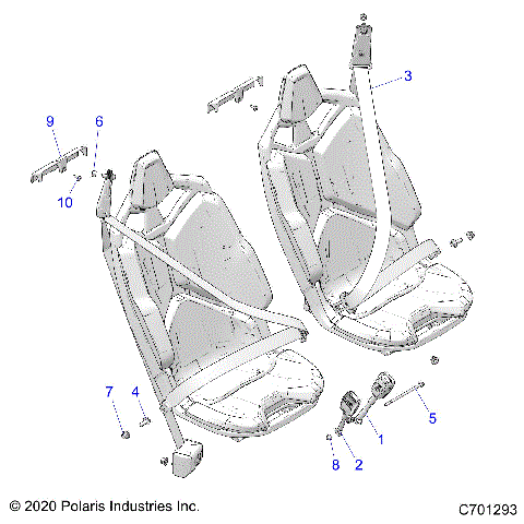 BODY, SEAT BELT MOUNTING, FRONT, STANDARD - Z21R4F92AH/BH (C701293)
