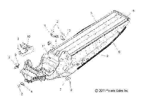CHASSIS, ASM. - S12PT5BSL/BEL (49SNOWCHASSIS12550)