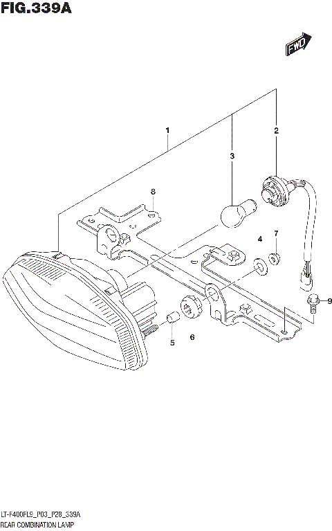 REAR COMBINATION LAMP (LT-F400FL9 P03)