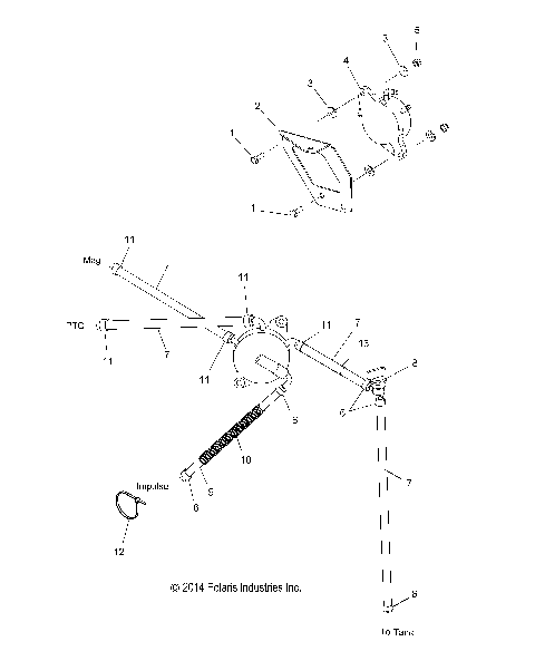 FUEL SYSTEM, FUEL PUMP and LINES - S15CT5BEL/BSL/BSM (49SNOW FUELLINE15550)