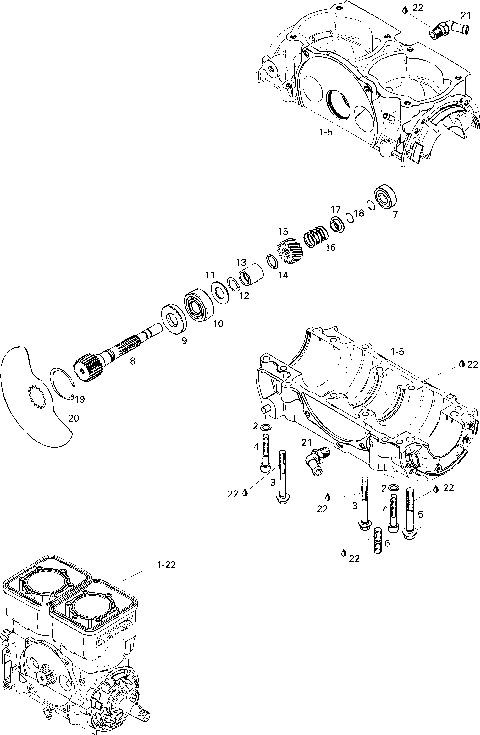 01- Crankcase And Rotary Valve