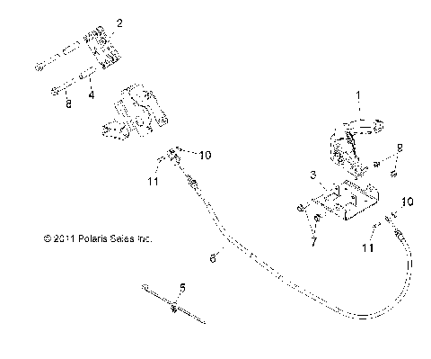 BRAKES, PARK BRAKE - R12JT9EFX (49RGRBRAKEPARK12RZRXP900)