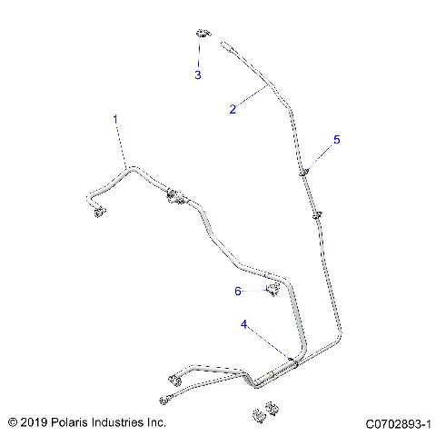 BODY, FUEL LINES, STD. - Z21R4D92AM/AC/BC (C0702893-1)
