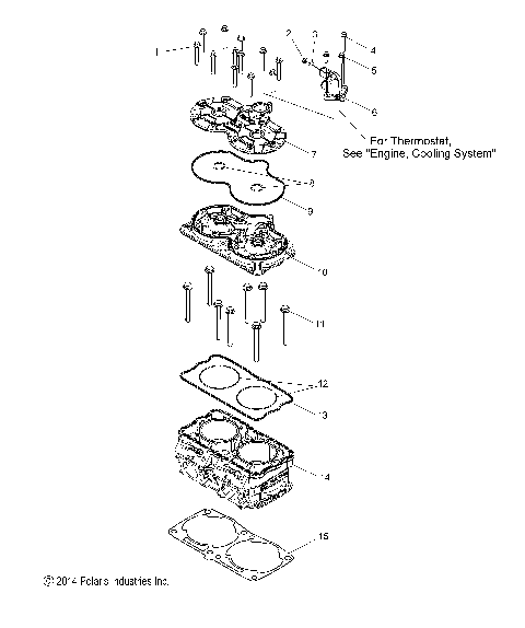 ENGINE, CYLINDER - S15DP8 ALL OPTIONS (49SNOWCYLINDER158CH)