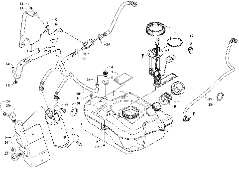 GAS TANK ASSEMBLY/FUEL VAPOR RECOVERY [304071]
