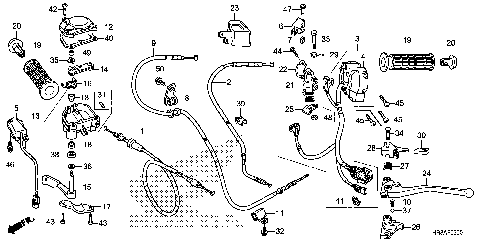 SWITCH@CABLE@HANDLE LEVER
