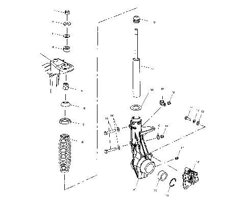 FRONT STRUT - C11RB42AA/C11RD50AA/AB/C11RF50AA (4981898189B09)