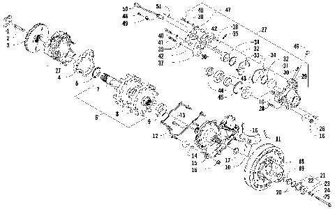 DRIVE TRAIN SHAFT AND BRAKE ASSEMBLIES [89481]
