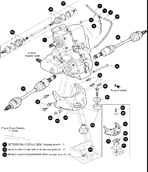 REAR DRIVE GEARCASEAXLES [302455]