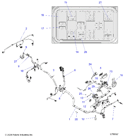 ELECTRICAL, WIRE HARNESS - Z25ASE99P5 (C750324)