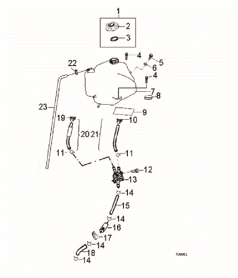 BODY, FUEL TANK ASM. - A17YAP20N8 (A00062)