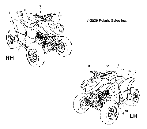 BODY, DECALS - A10PB20AB/AD (49ATVDECAL10PHX)