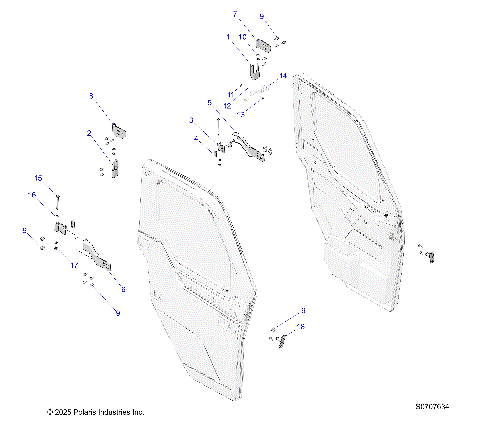 BODY, DOOR, FRONT, MOUNT - R25RSY99AF/BF/AK/BK/AS/BS/AL/BL/AP/BP/A9/B9 (S0707634)