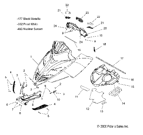 HOOD - S07PP7FS/PP7FSA/PP7FE/PD7FS/PD7FE (49SNOWHOODFSTIQ)