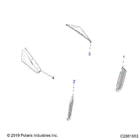 BODY, MUD GUARDS - A19SVS95CR/ER (C2881953)