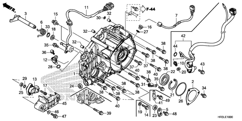 REAR CRANKCASE COVER