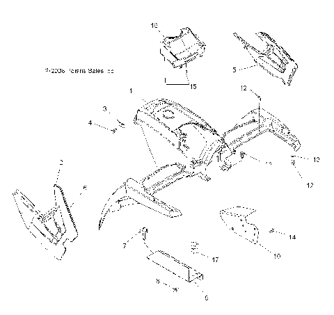 BODY, FRONT CAB - A09DN50EA (49ATVCAB09SP500TRGQD)