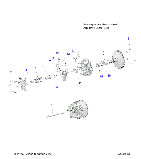 DRIVE TRAIN, CLUTCH, PRIMARY - S26TDV8MS (C602813)
