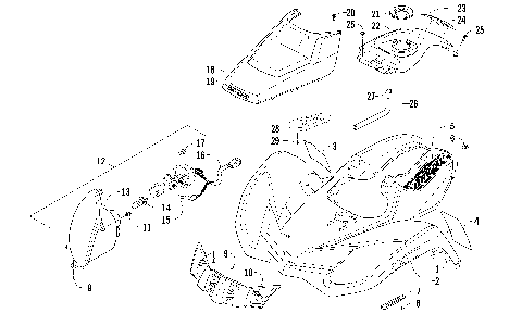 FRONT BODY AND HEADLIGHT ASSEMBLY [96343]