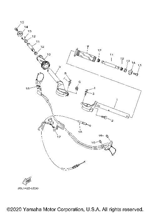 STEERING HANDLE CABLE