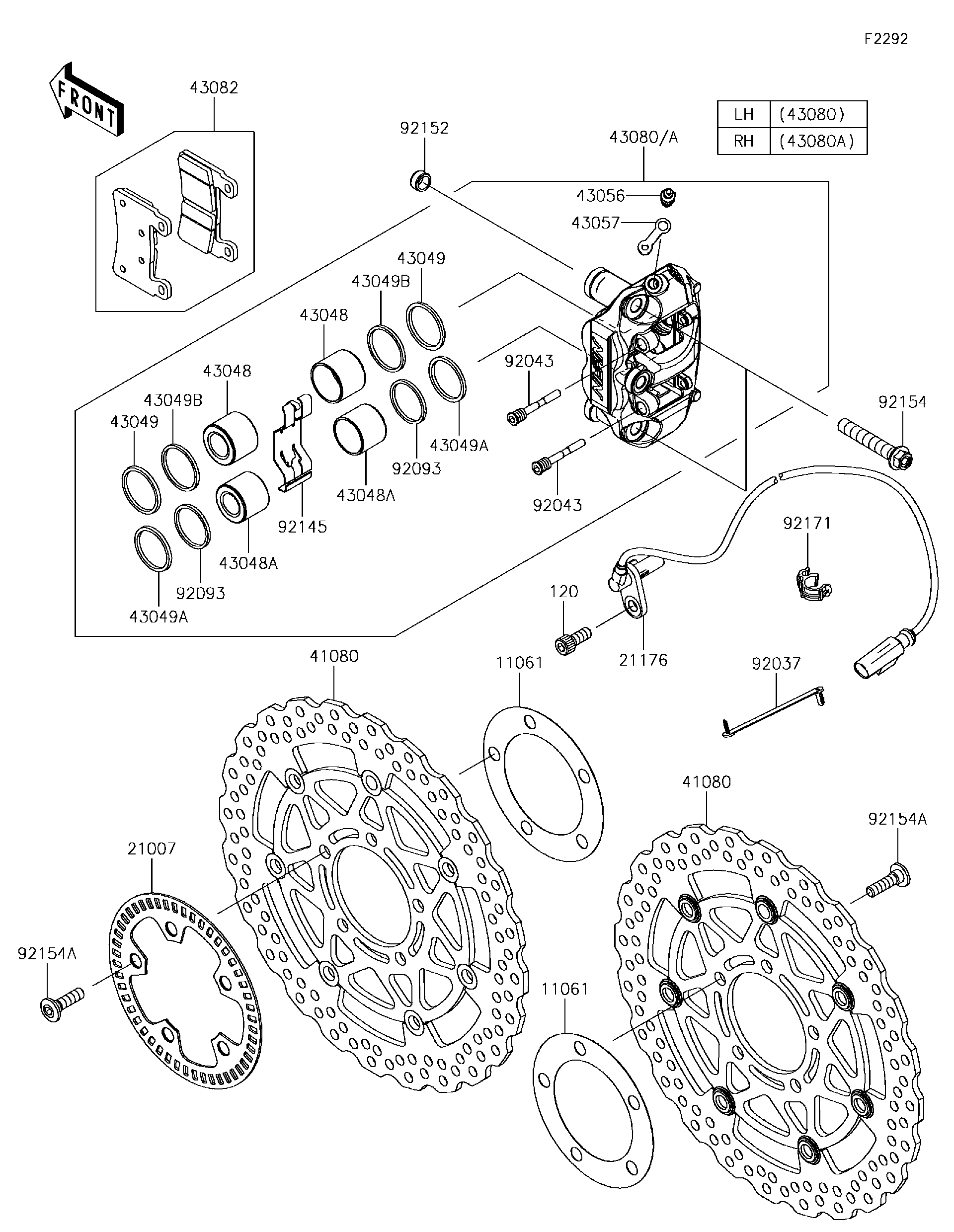 2018 Kawasaki NINJA ZX-6R KRT EDITION Front Brake