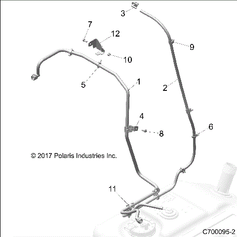 BODY, FUEL LINE - Z19VGE99AK/AW (C700095-2)