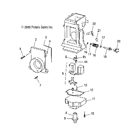 ENGINE, CARBURETOR, LOWER - S07PS6FS/FSA (49SNOWCARBLOWER600HO)
