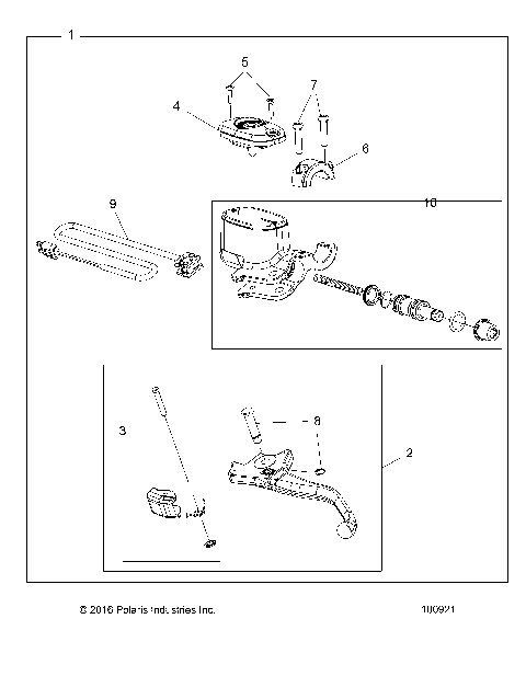 BRAKES, FRONT BRAKE LEVER and MASTER CYLINDER - A26SXM95AR (100921)
