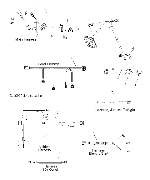 ELECTRICAL, WIRE HARNESS - S11BP8/BE8 ALL OPTIONS (49SNOWHARNESS11800PR)