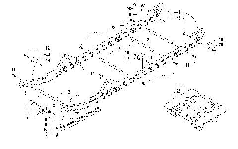 SLIDE RAILS AND TRACK ASSEMBLY [86932]