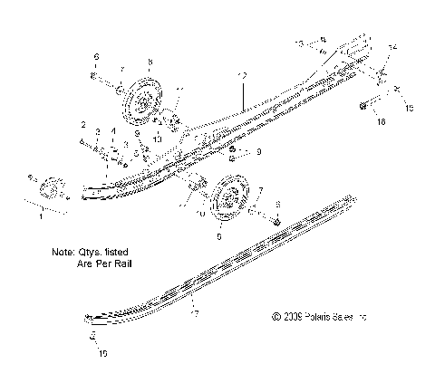 SUSPENSION, RAIL ASM. - S10BF6KSL/KSA/KEA (49SNOWSUSPRAIL10PR)