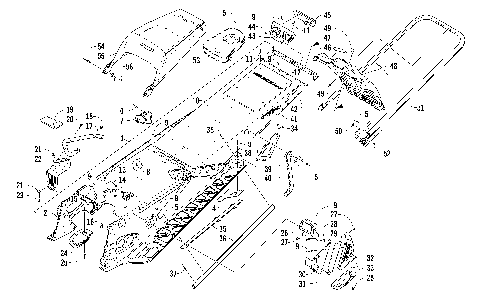 TUNNEL, REAR BUMPER, AND SNOWFLAP ASSEMBLY [96776]