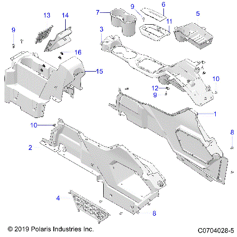 BODY, CENTER CONSOLE - Z21R4D92AM/BM/AC/BC (C0704028-5)