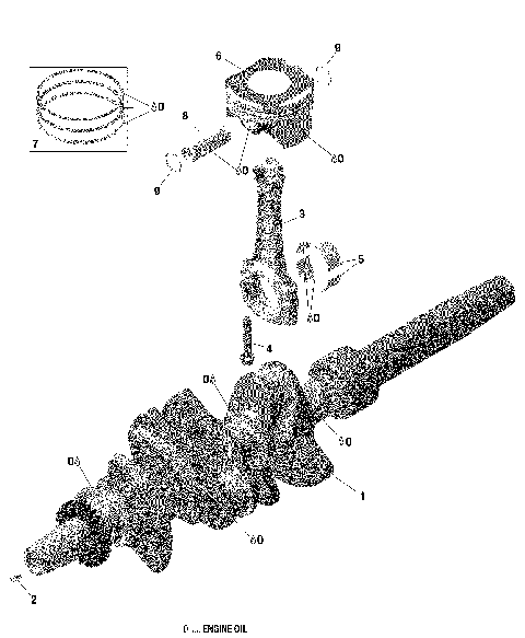 01- Rotax - Crankshaft And Pistons - 900 ACE