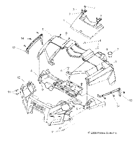 BODY, HOOD and FRONT FASCIA - R09HH68/HY68 ALL OPTIONS (49RGRLATCH095004X4)