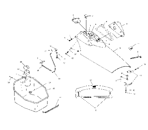 FRONT STORAGE COMPARTMENT - B994596 (4955995599a008)