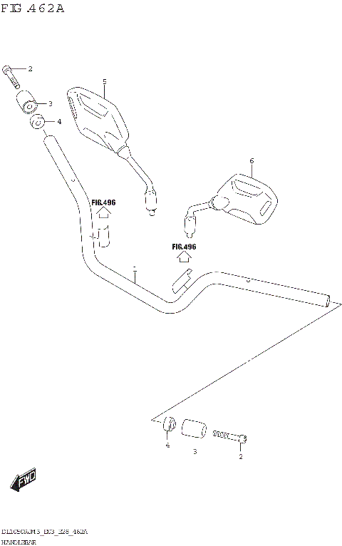 HANDLEBAR (DL1050RJ)