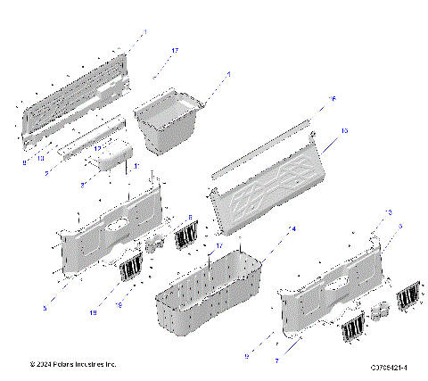 BODY, FLOOR CLOSEOFFS and BIN - R22M4K57B4/B2 (C0705421-4)