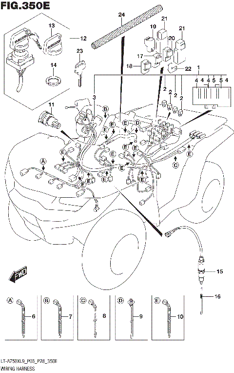 WIRING HARNESS (LT-A750XPL9 P28)