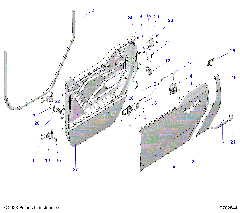 BODY, DOOR ASSEMBLY - G24G2K99A/99B (C702844)