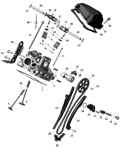 01- ROTAX - Rear Cylinder Head