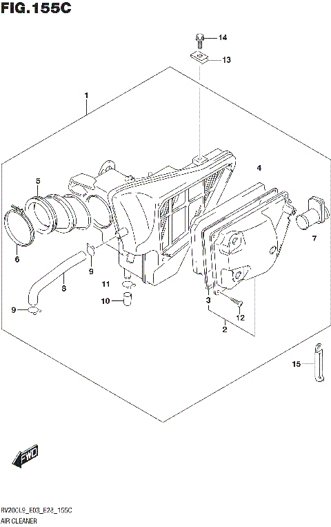 AIR CLEANER (RV200L9 E33)